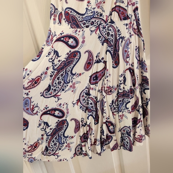 Cotton On XS Paisley Print Purple/Blue Mini Strappy Dress - Picture 5 of 12